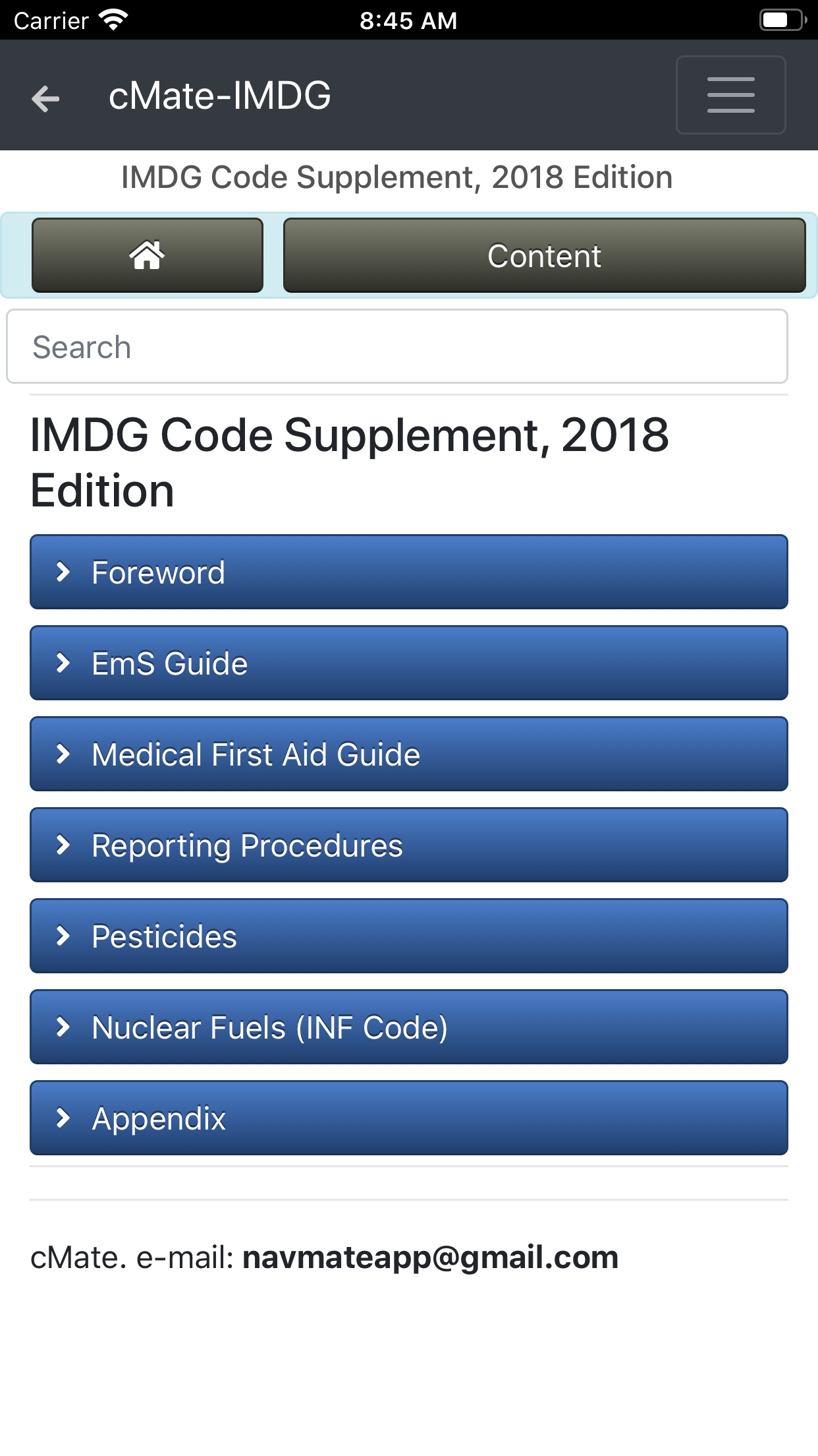 Screenshot 7 of cMate-IMDG Code