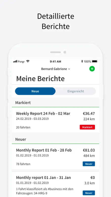 Psngr - Fahrtenbuch screenshot 4 of 7