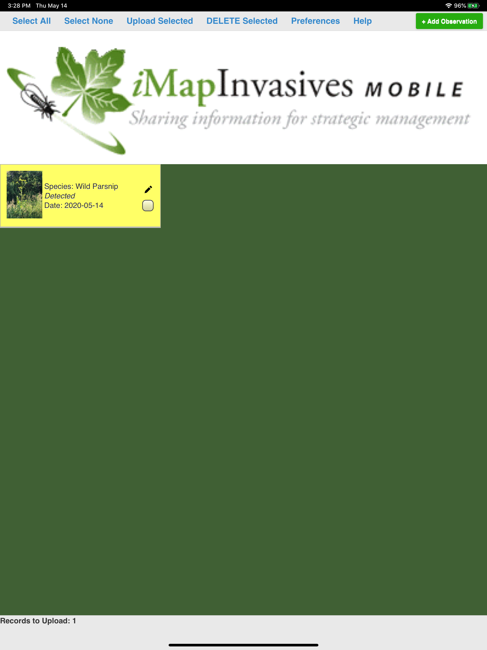 iMapInvasives Mobile