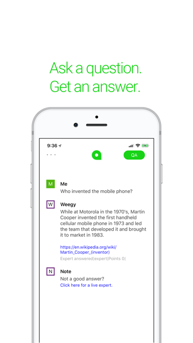 Weegy Screenshot