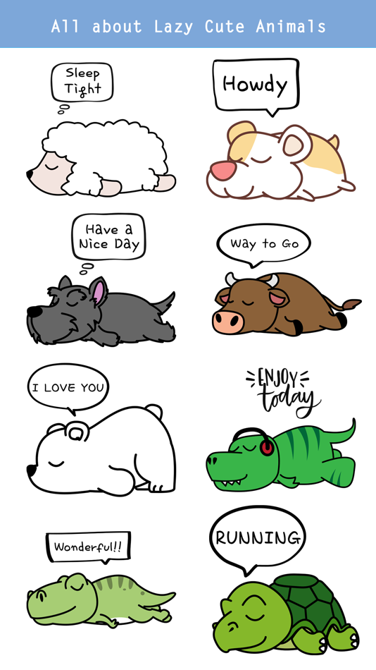 #3. Say it with Lazy Animals (iOS) 由: Sunhee Choi