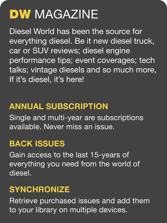 Diesel World iPad screenshot 6 - Lifestyle app