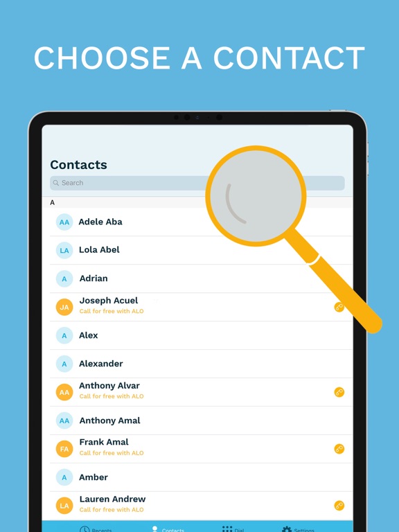 ALO call iPad screenshot 1 - Health & Fitness app