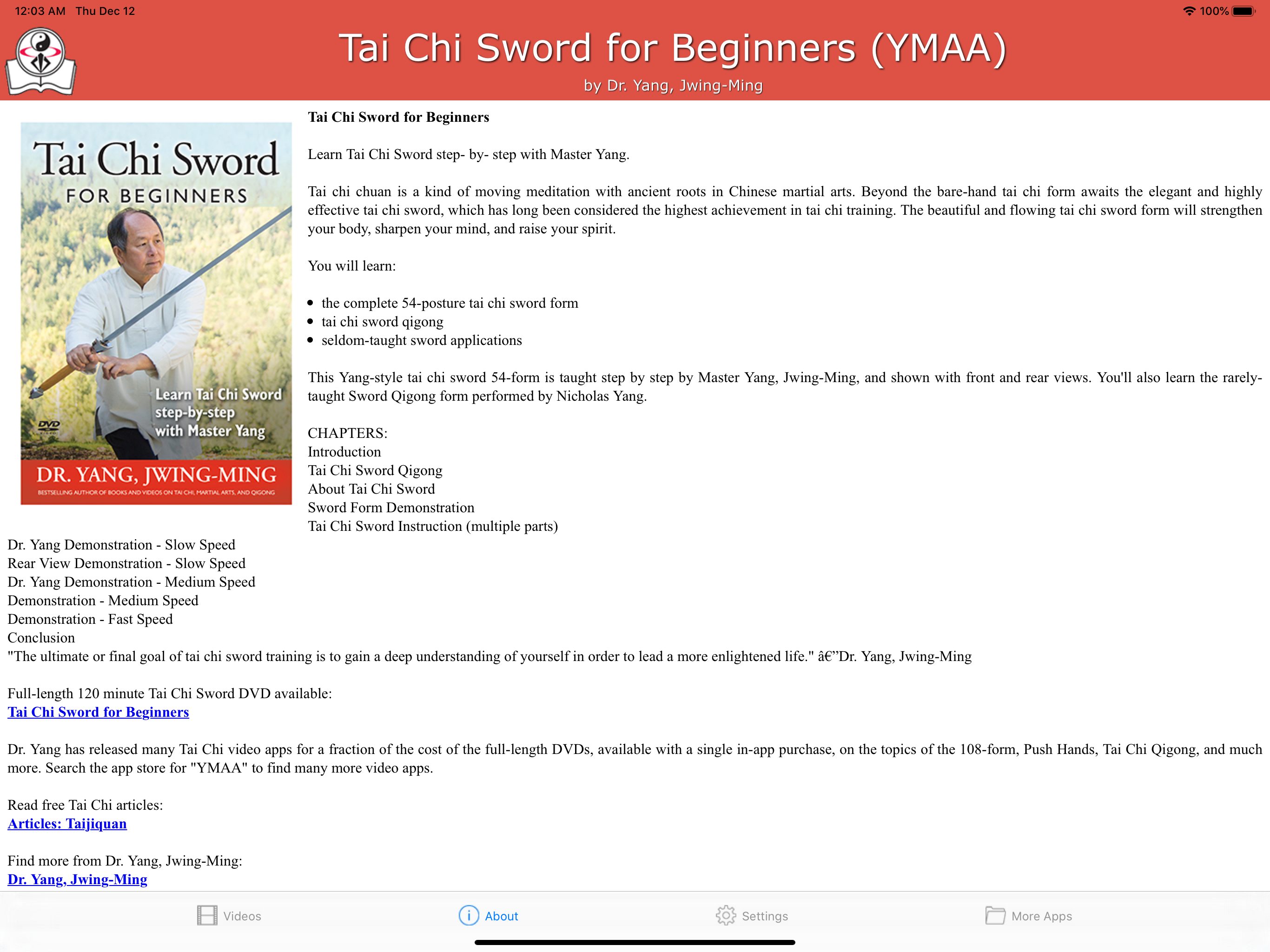 Tai Chi Sword for Beginners screenshot 7