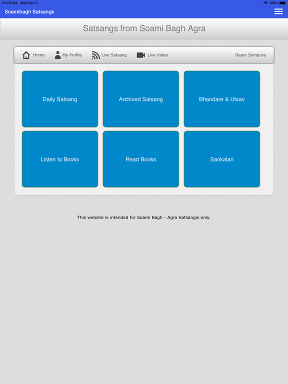 Soamibagh Satsang iPad screenshot 4 - Music app
