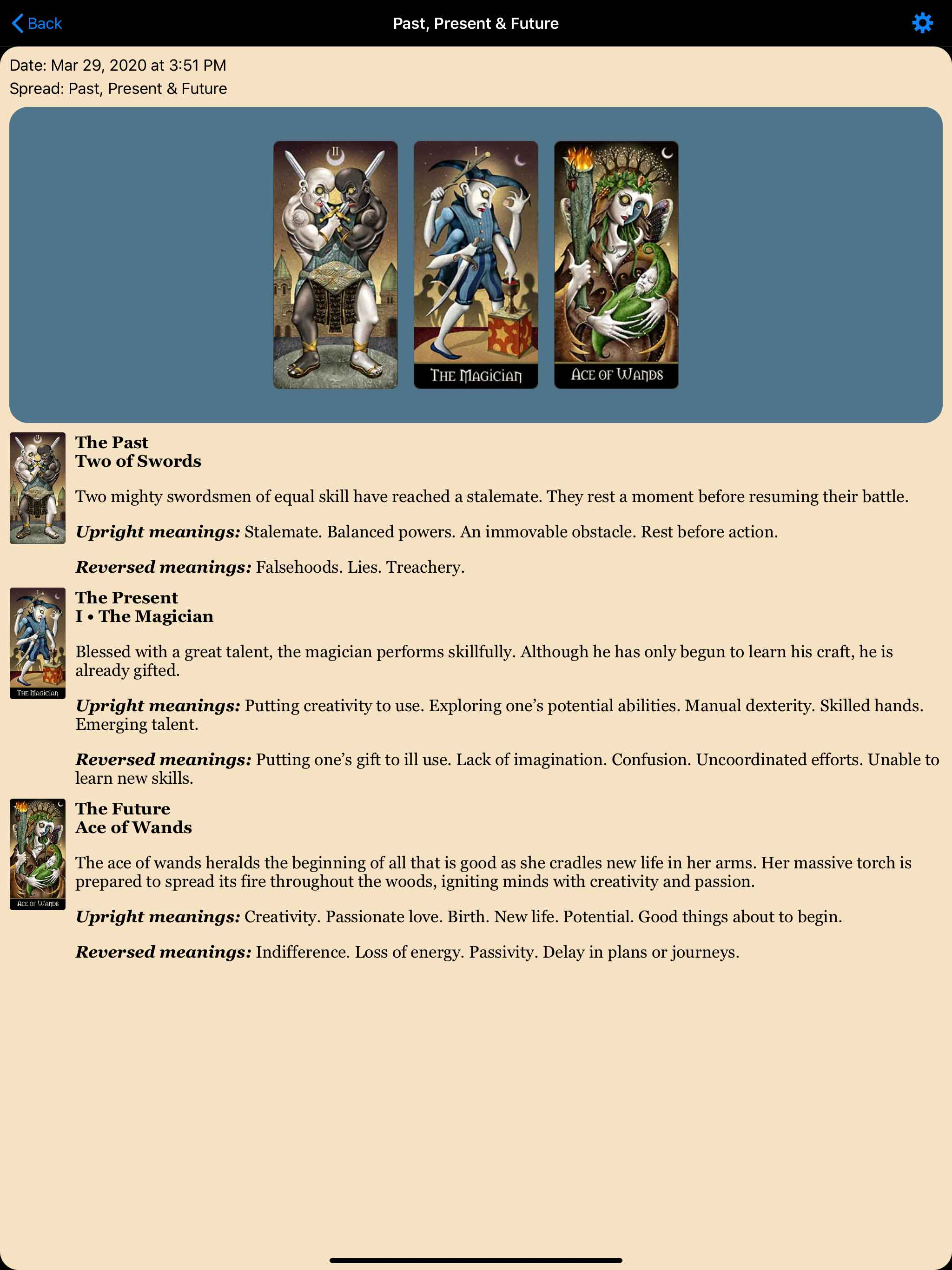 Deviant Moon Tarot screenshot 9