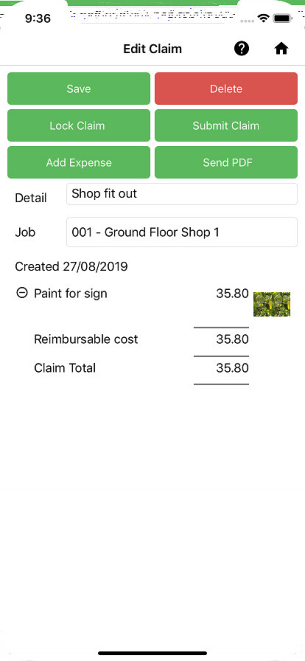 WebReq Exp Claim
