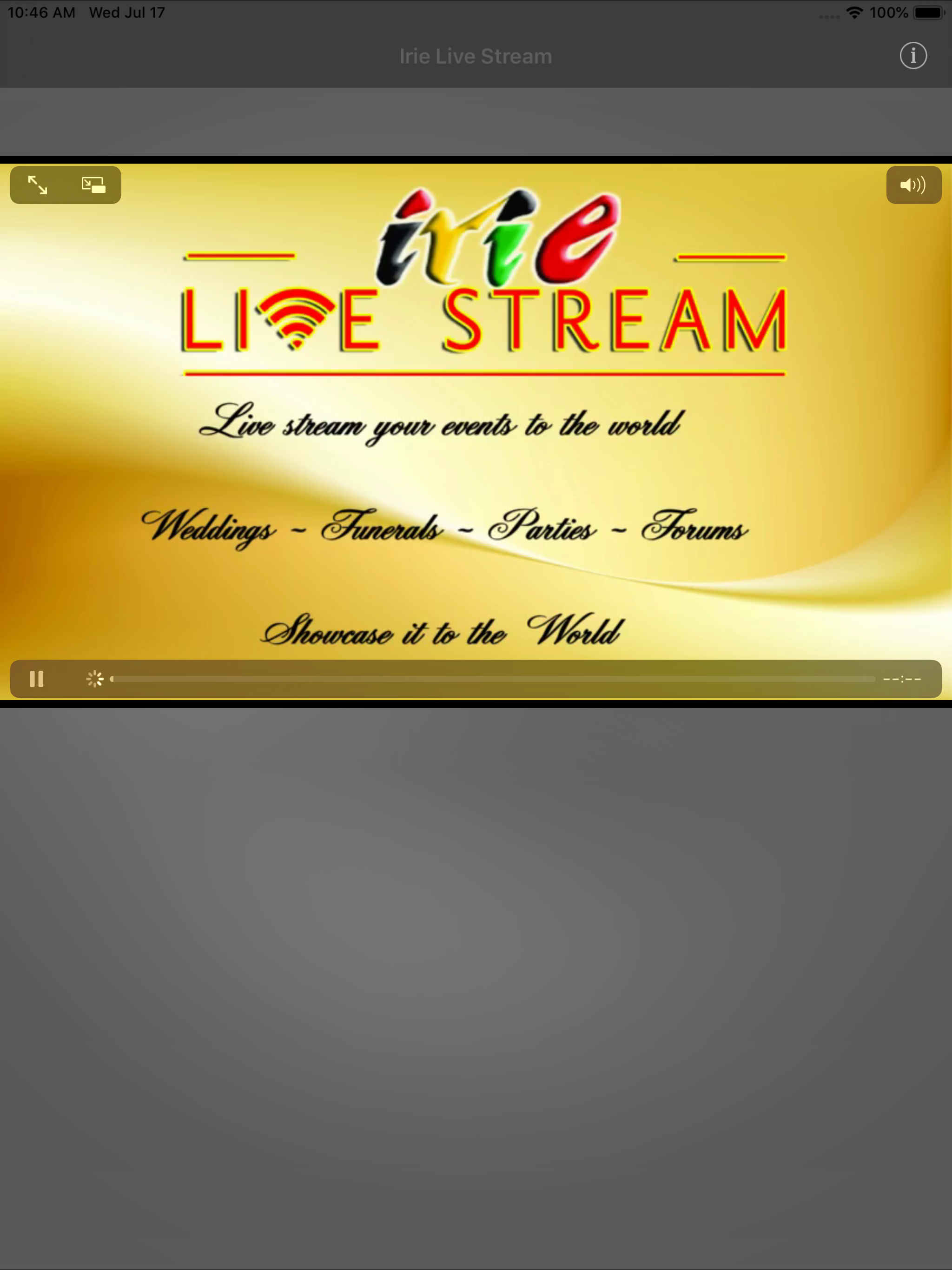 Irie Live Stream