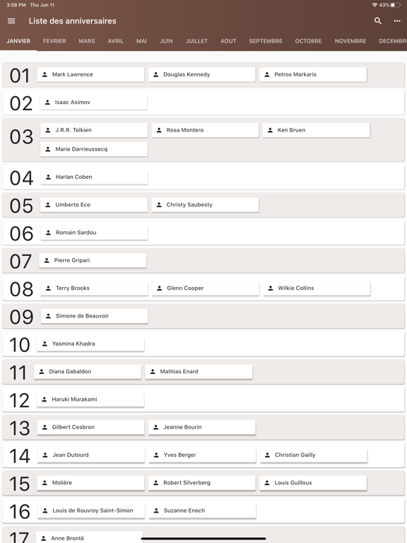 Screenshot #5 pour Author's Birthday