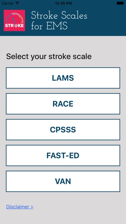 Stroke Scales For EMS by Society of NeuroInterventional Surgery