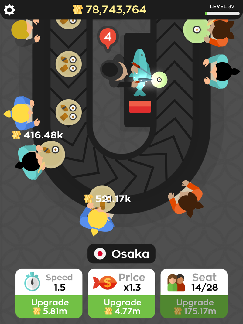 Sushi Bar Idle official gameplay screenshot 2
