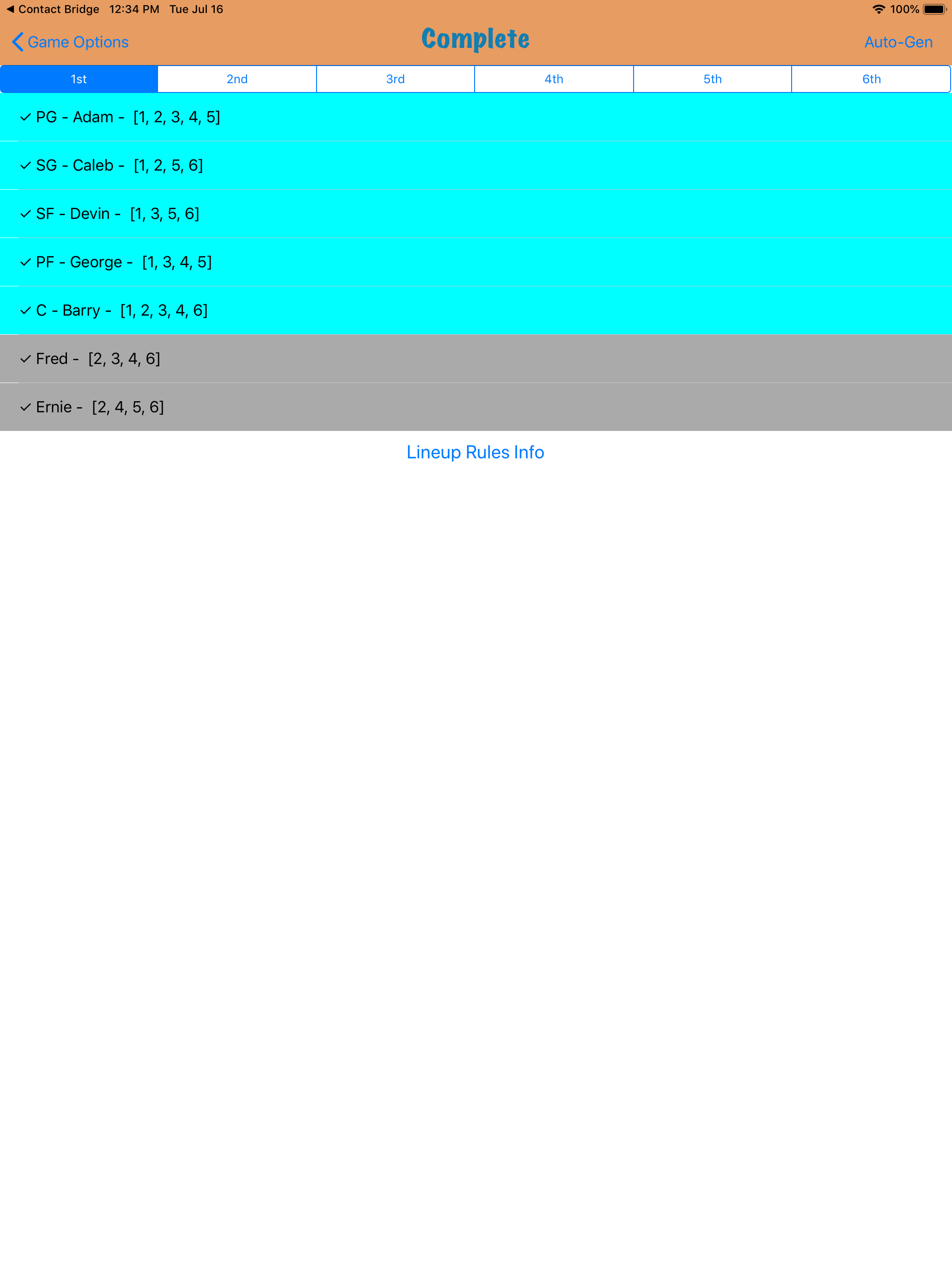 Lineupz screenshot 8