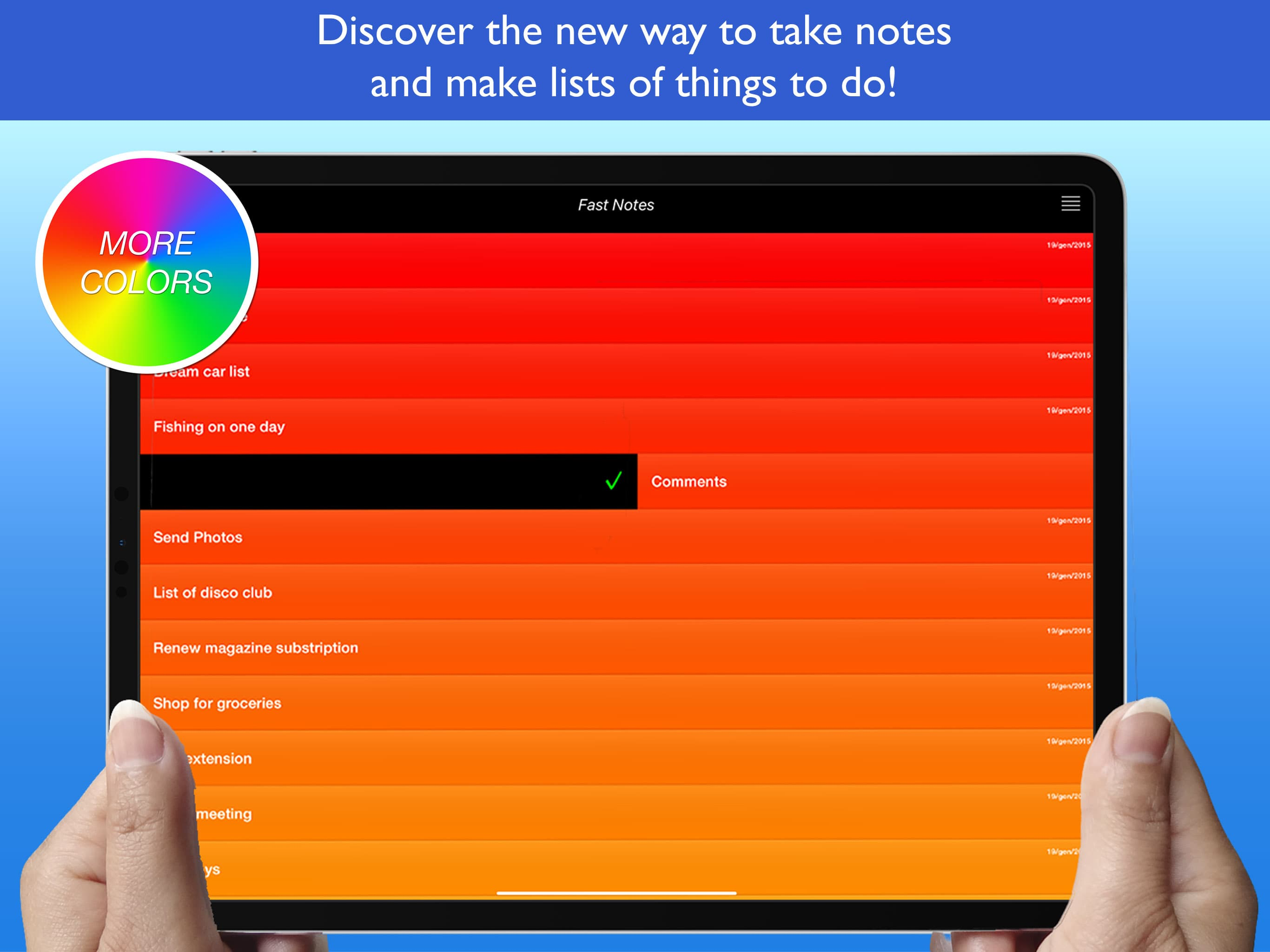Fast Notes - Memo and lists screenshot 5