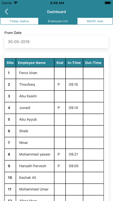 Screenshot #2 pour Smart Self service Attendance