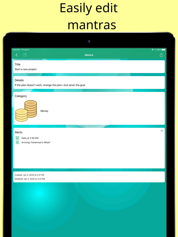 Screenshot #3 for Personal Mantra