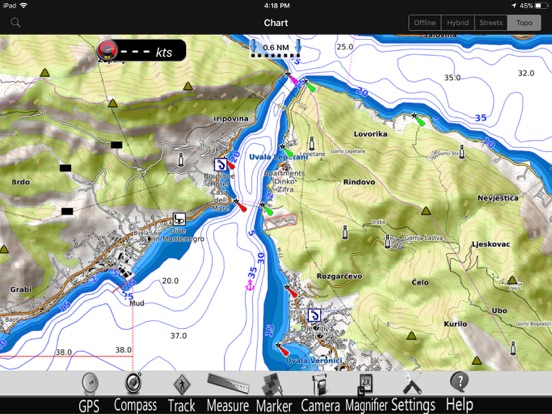 Screenshot #6 pour Croatie GPS Carte Nautique Pro