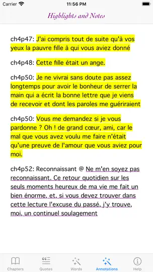 Capture d'écran de Bilingual French Classics sur iPhone 9