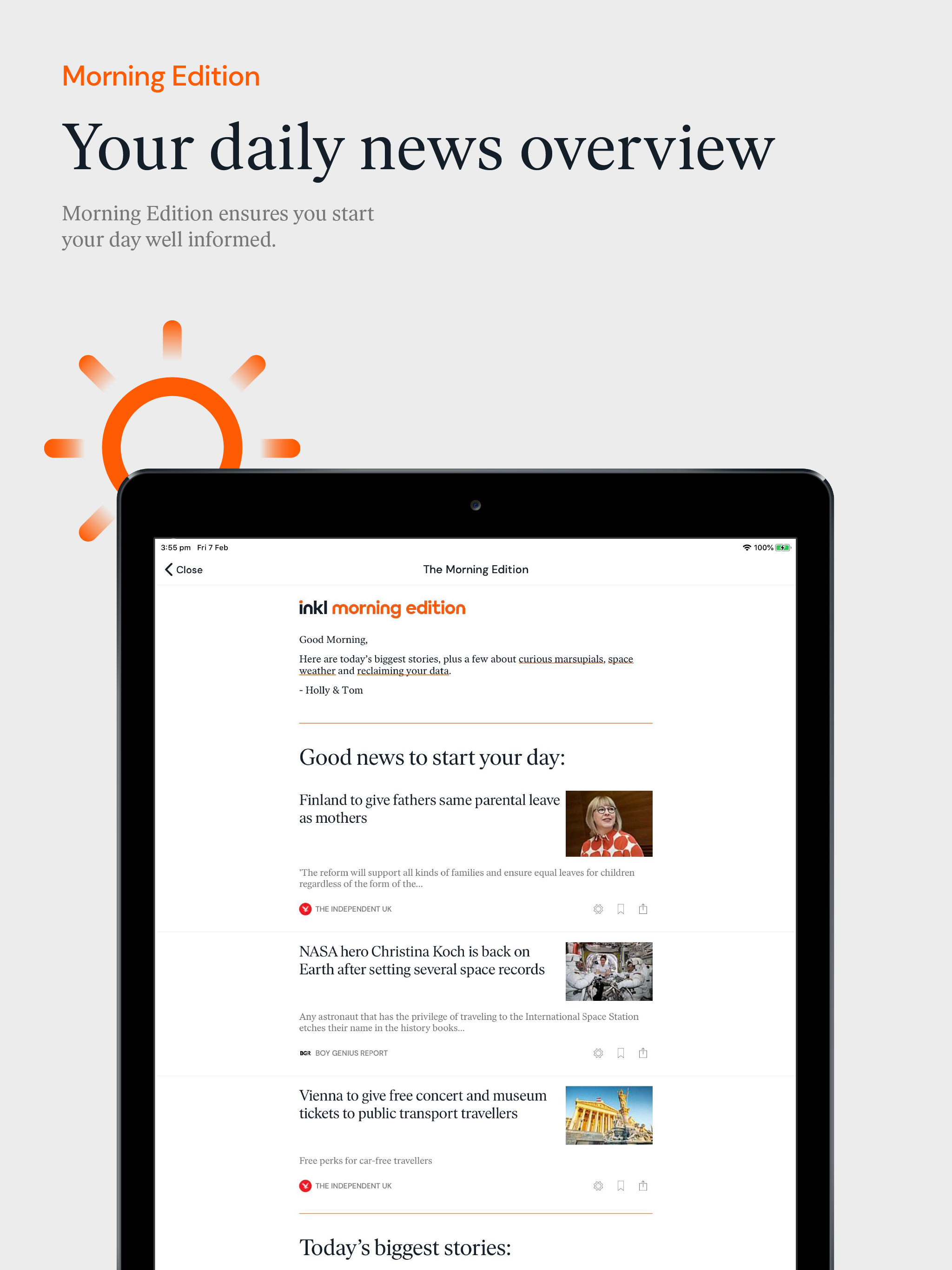 inkl: News without paywalls