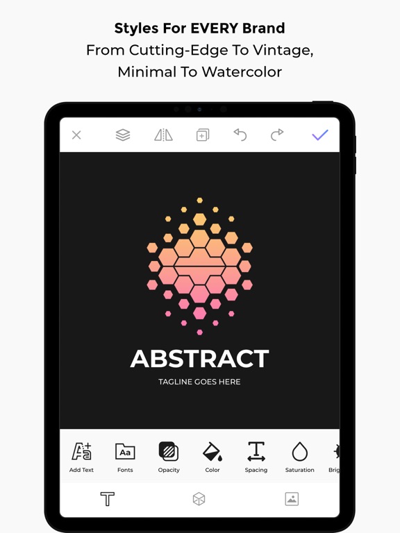 Logo Maker & Design Creator iPad screenshot 4 - Graphics & Design app