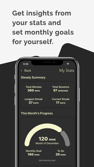 Steady: Paced Breathing Timer Screenshot