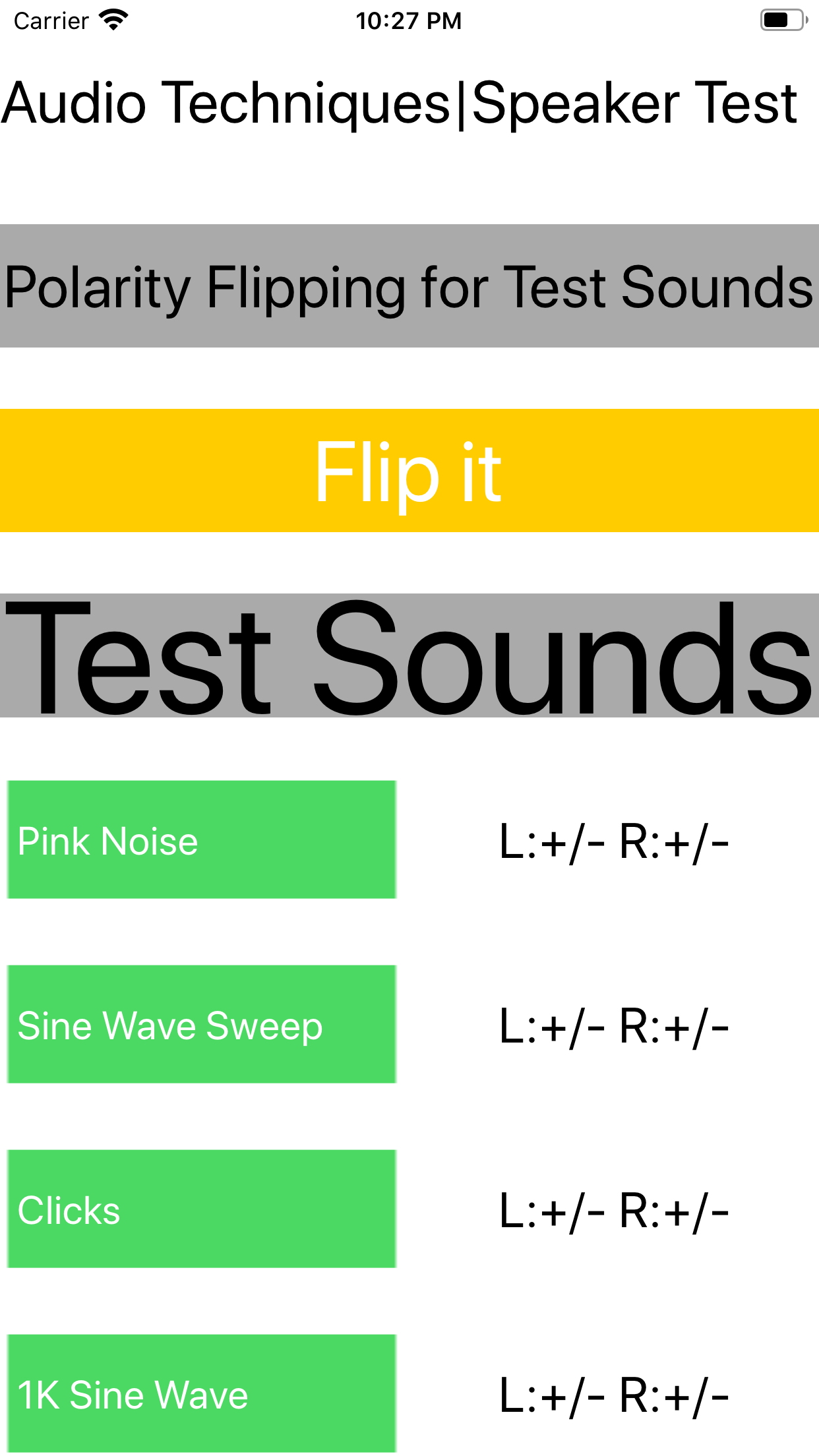 Audio Techniques|Speaker Test