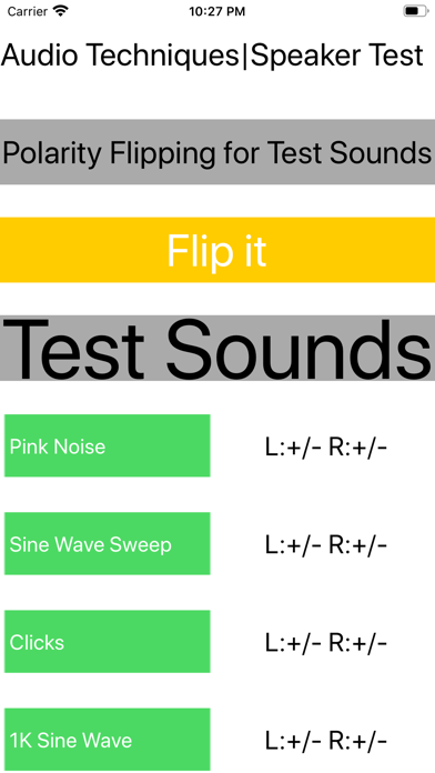 Screenshot #1 pour Audio Techniques|Speaker Test