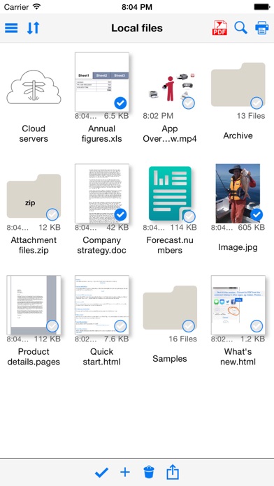 Save2PDF for iPhone Screenshot