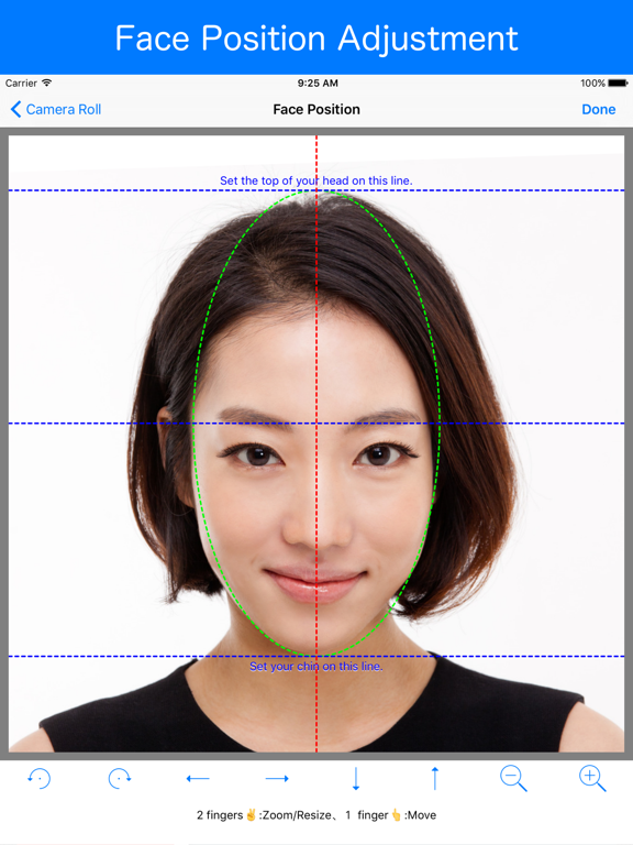 Easy-ID-Photo Creator Pro iPad screenshot 2 - Photo & Video app
