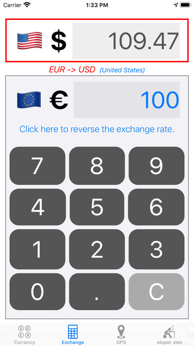 Currency: EURO Converter Screenshot