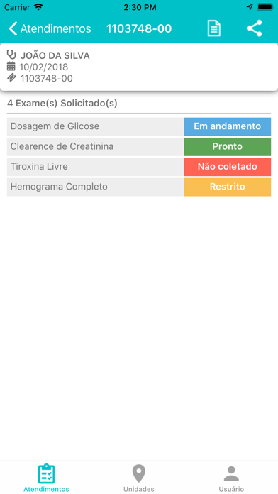 Laboratório Hemolab Screenshot