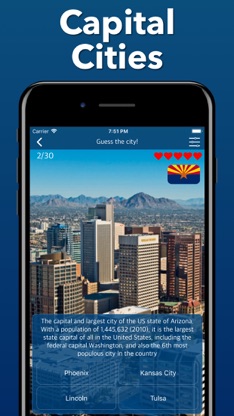 US Cities and State Capitals screenshot 5