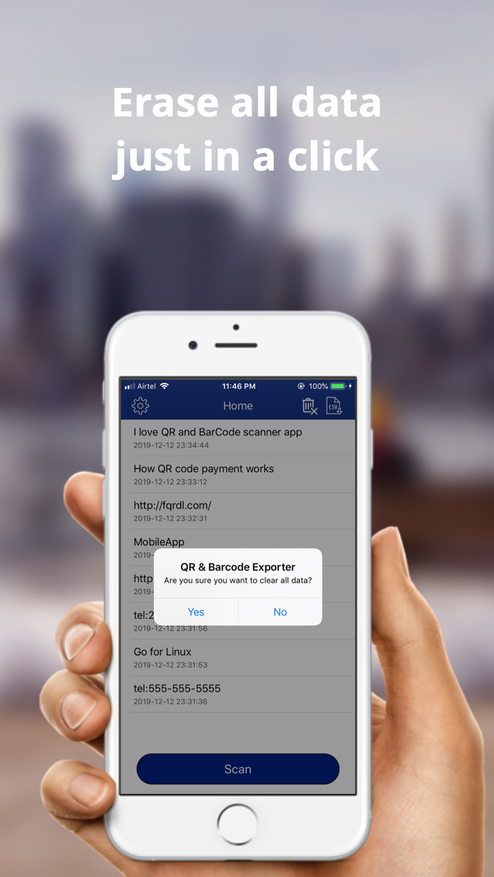 QR and Barcode Exporter