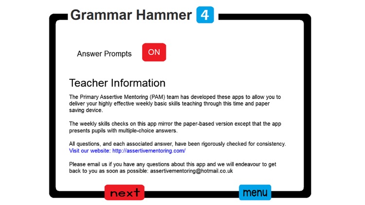 PAM Grammar Hammer 4
