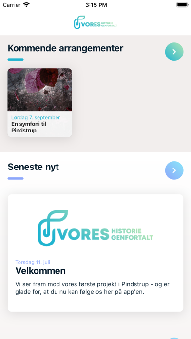 Vores Historie Genfortalt Screenshot