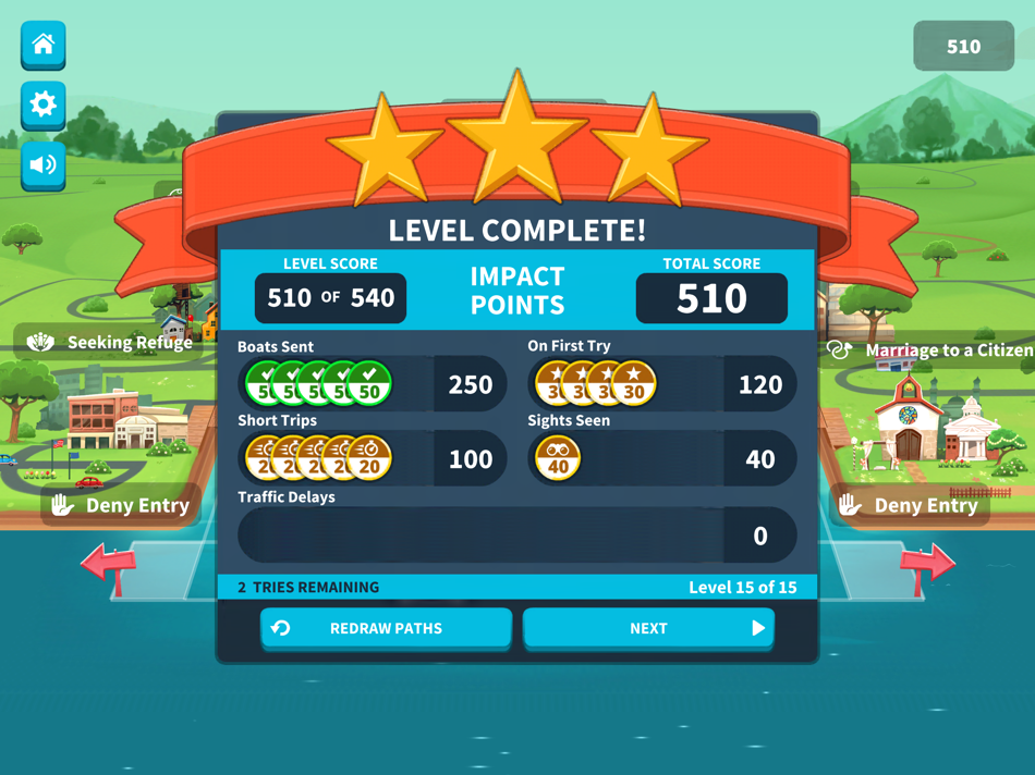 #4. Immigration Nation! (iOS) Podle: iCivics, Inc.