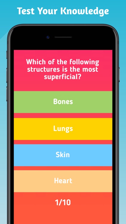 Anatomy and Physiology Quiz.