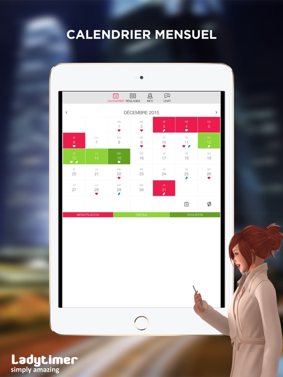 Screenshot #5 pour LADYTIMER ovulation et règles