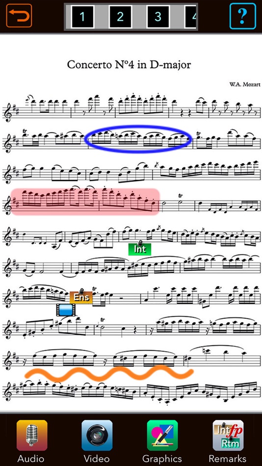 #1. Music Lesson NotePad (iOS) Podle: Igor Borodin