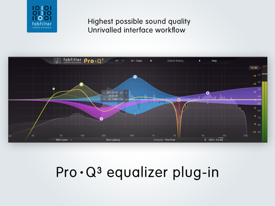 FabFilter Pro-Q 3 iPad app afbeelding 1