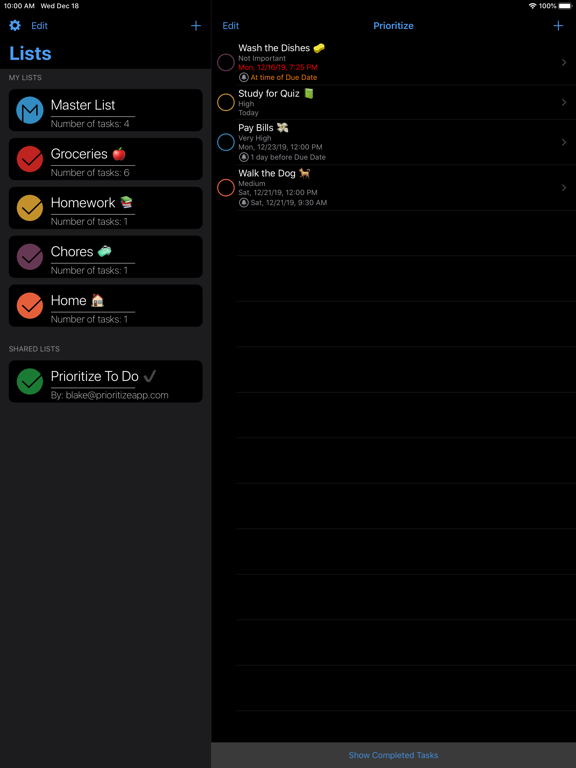 Screenshot #4 pour Prioritize: Organized To-Do