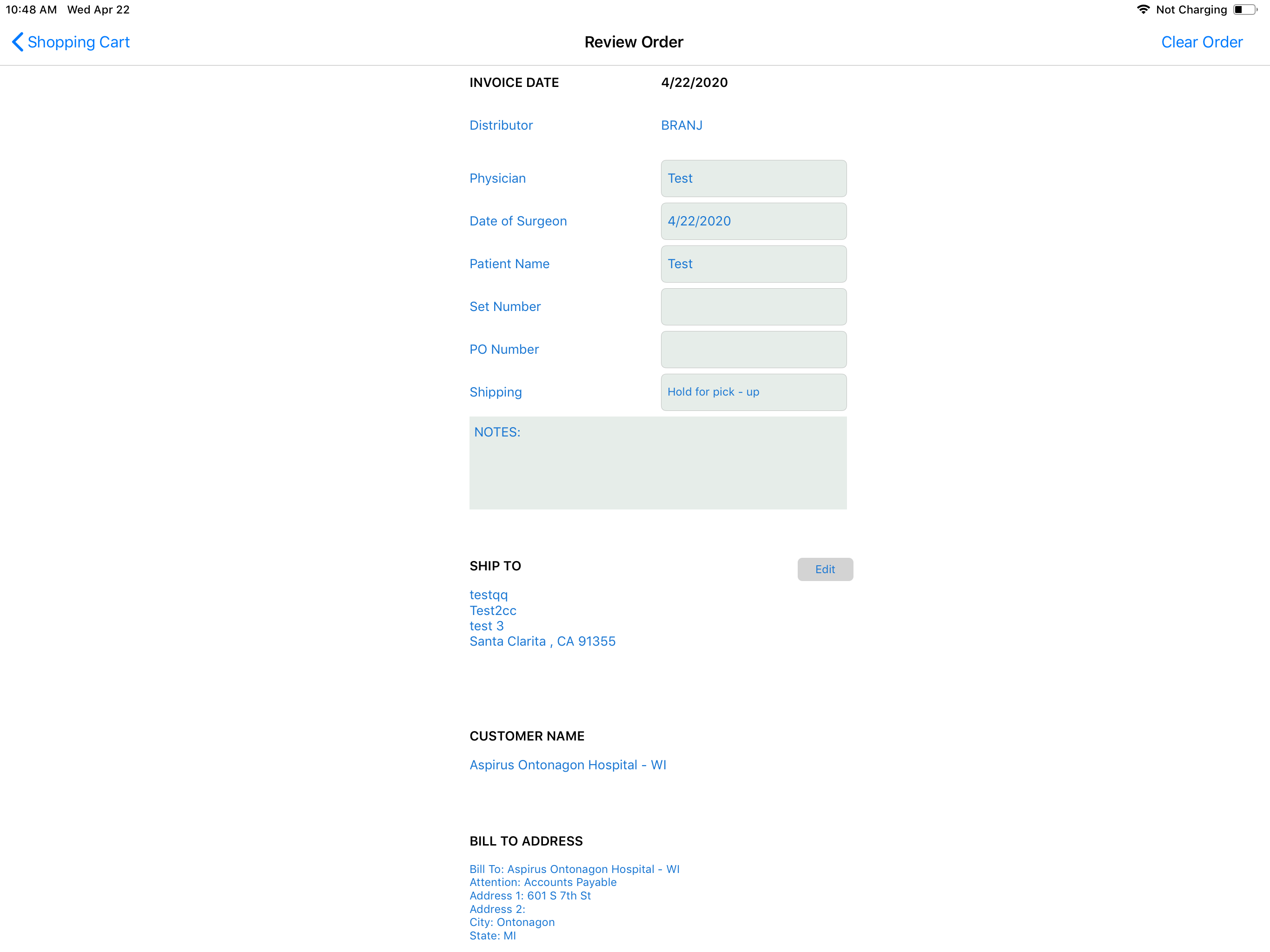 TriMedOrdering