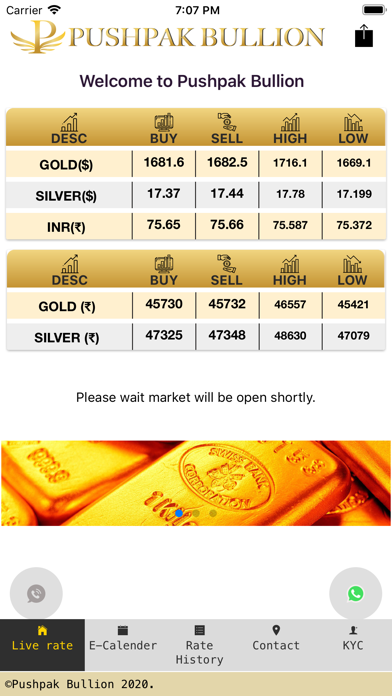 Screenshot #1 pour PUSHPAK BULLION