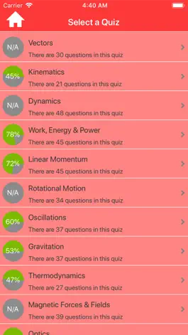 Game screenshot College Physics Quiz apk