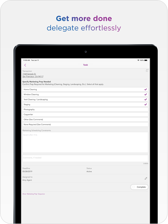 Clozio iPad screenshot 3 - Business app