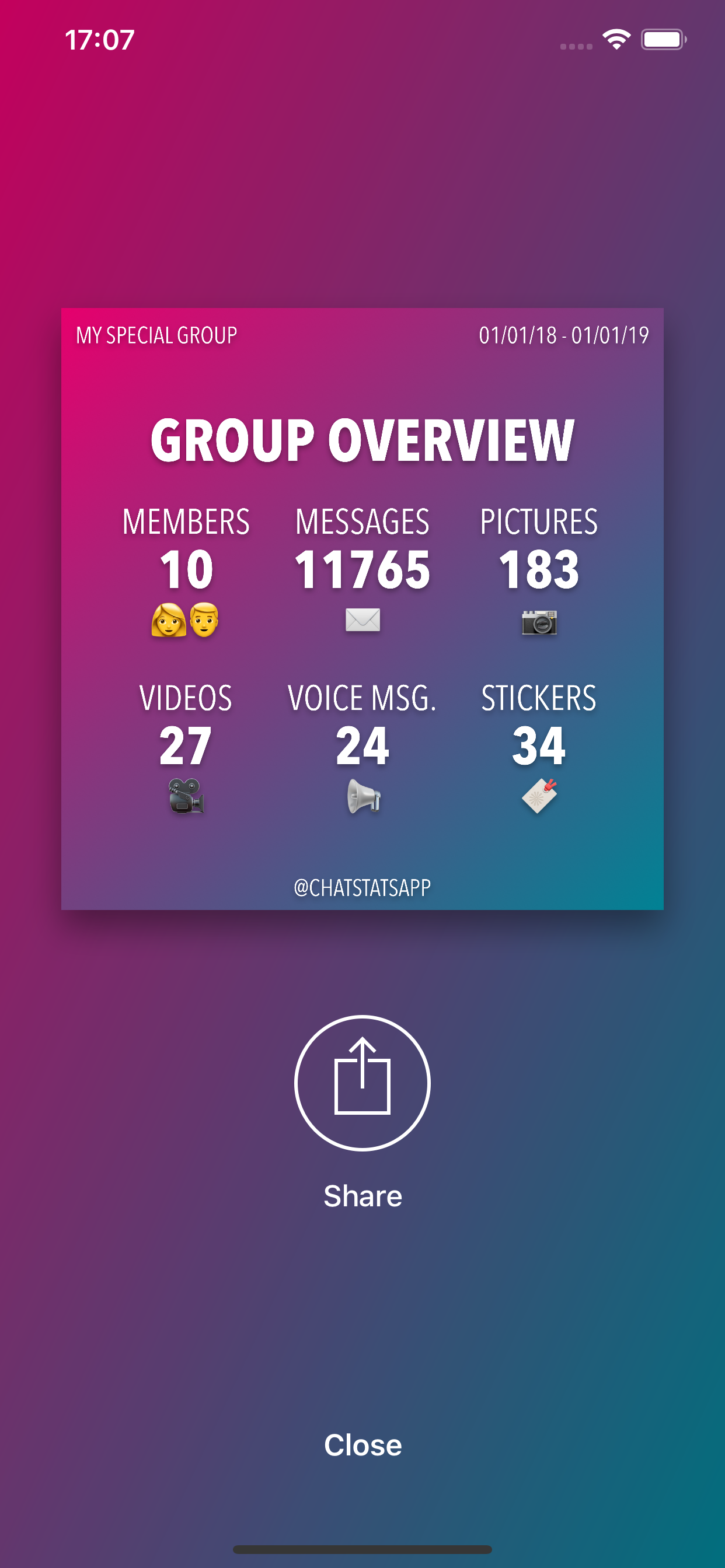 ChatStats screenshot 4