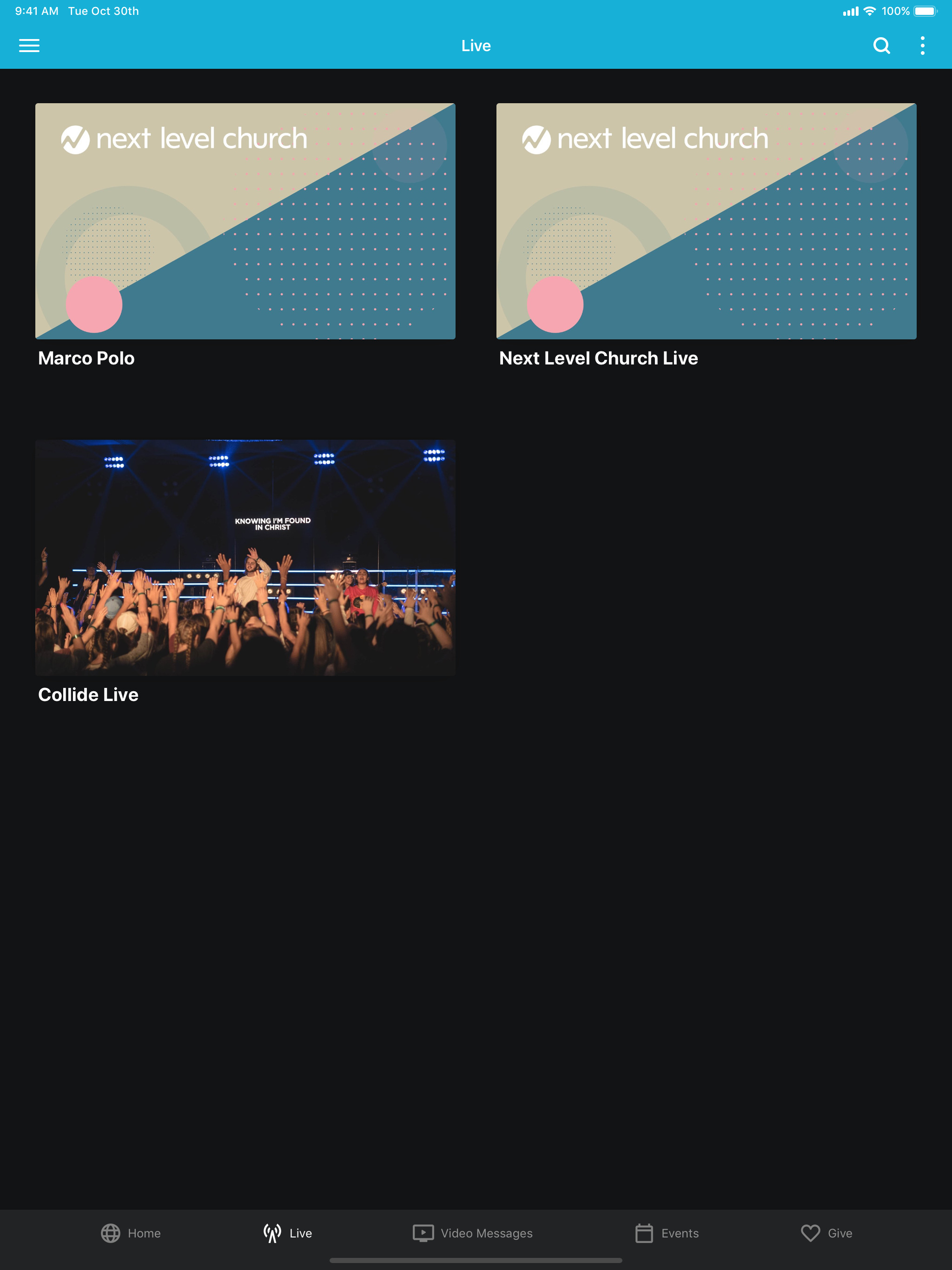Next Level Church App