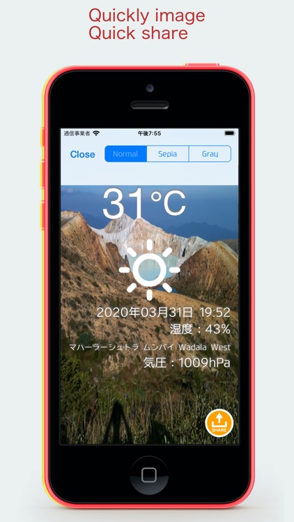 Transparent Thermometer
