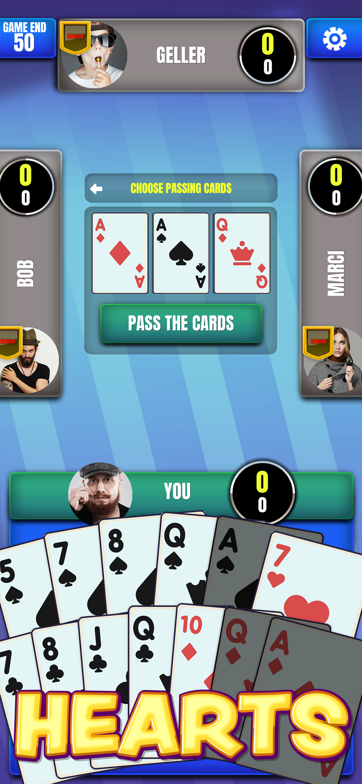 Hearts Classic. screenshot 3