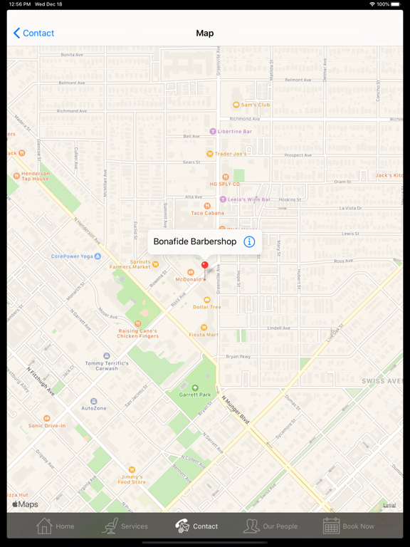 Bonafide Barber Shop iPad screenshot 5 - Lifestyle app