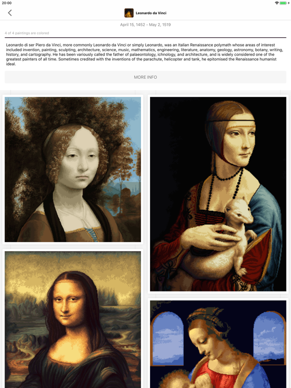 Amuseum - Coloring Pixel Art iPad screenshot 6 - Games app